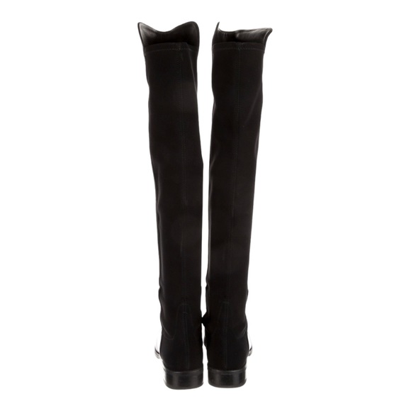 Stuart Weitzman 5050 | Black Nappa Leather Over-The-Knee Boots | Black |  Size 6 - Picture 3 of 6